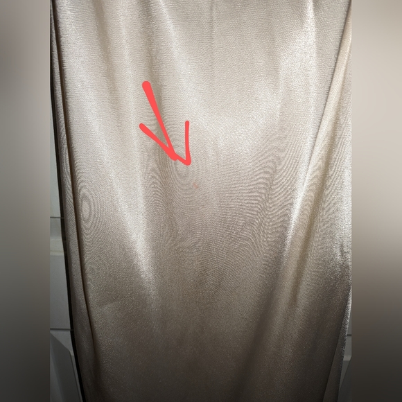 11. NWOT SHONA JOY LA LUNE TIE FRONT BIAS MIDI DRESS IN CREAM - Picture 9 of 11